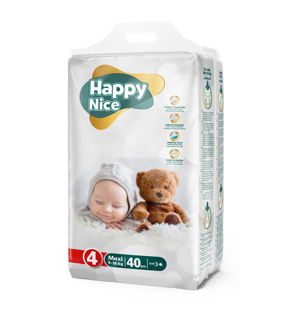 Happy Nice Bebek Bezi 4 Numara Maxi