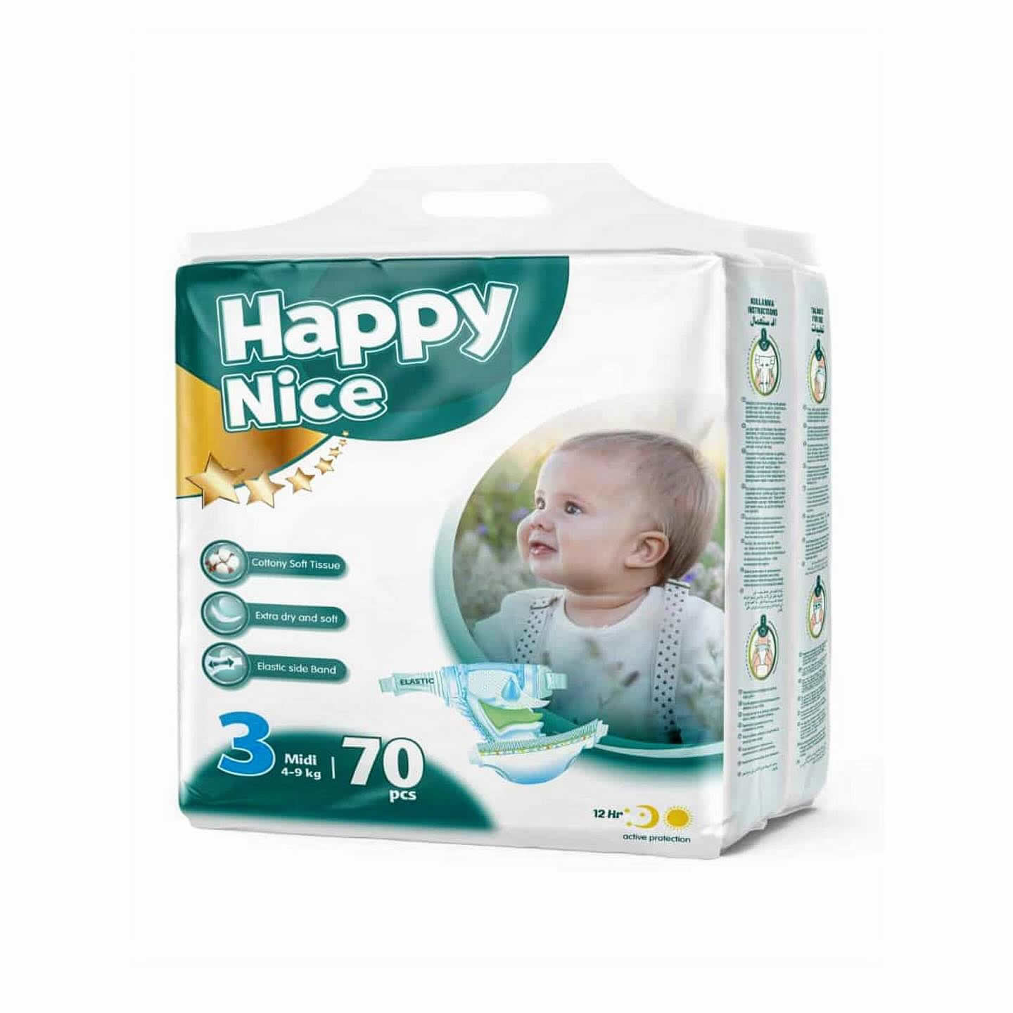 Happy Nice Bebek Bezi Jumbo Paket 3 Numara