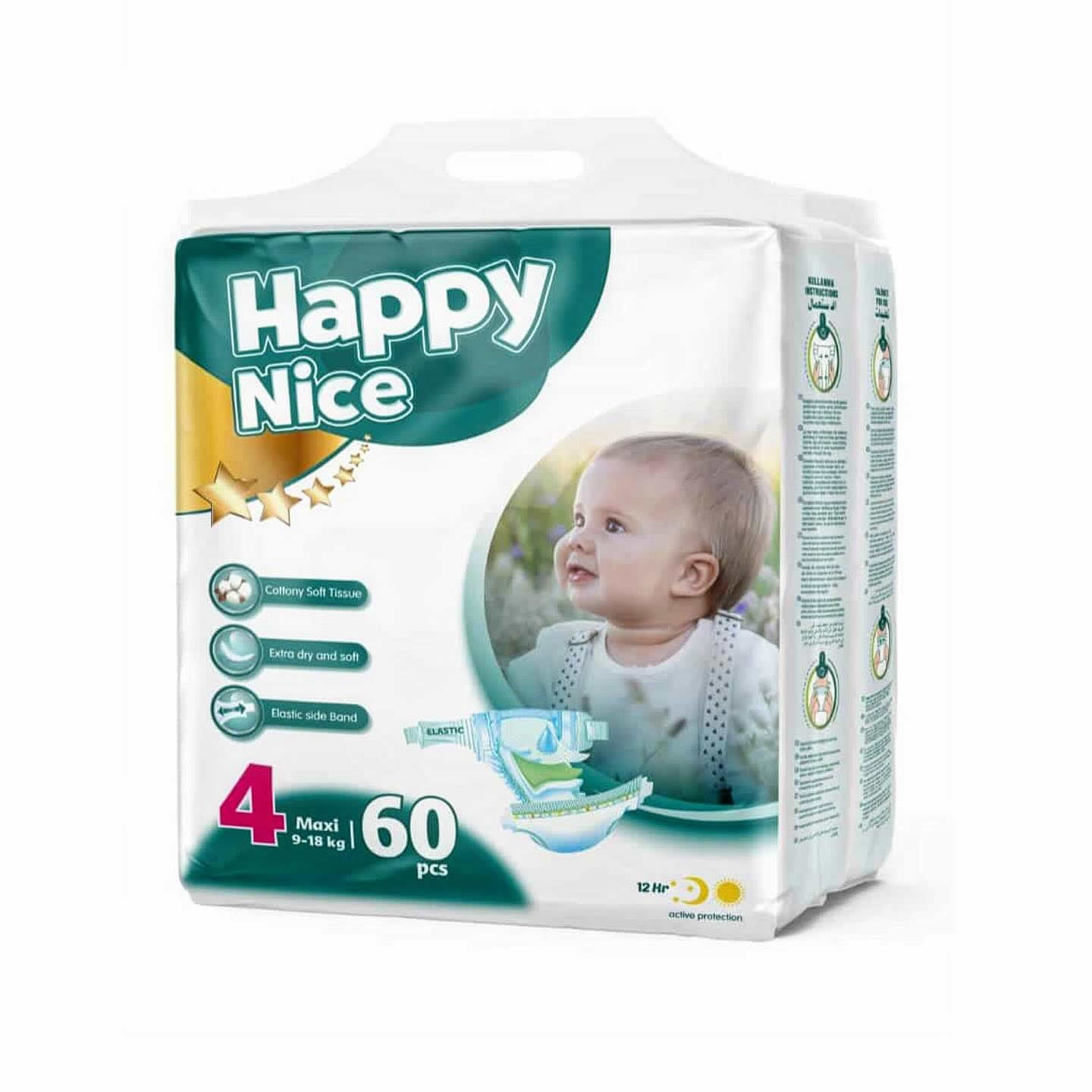 Happy Nice Bebek Bezi Jumbo Paket 4 Numara