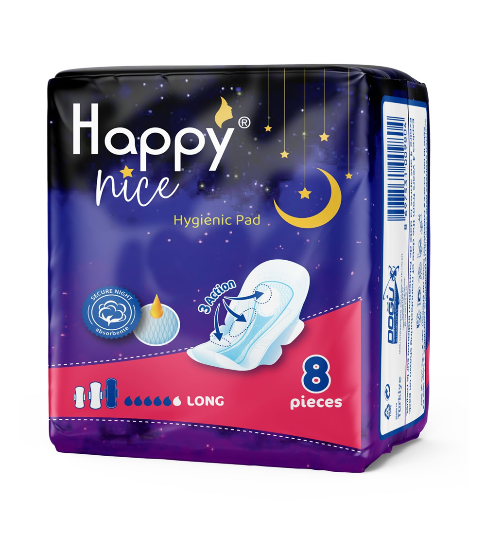 Happy Nice Hijyenik Ped Long